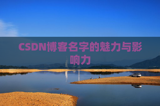 CSDN博客名字的魅力与影响力